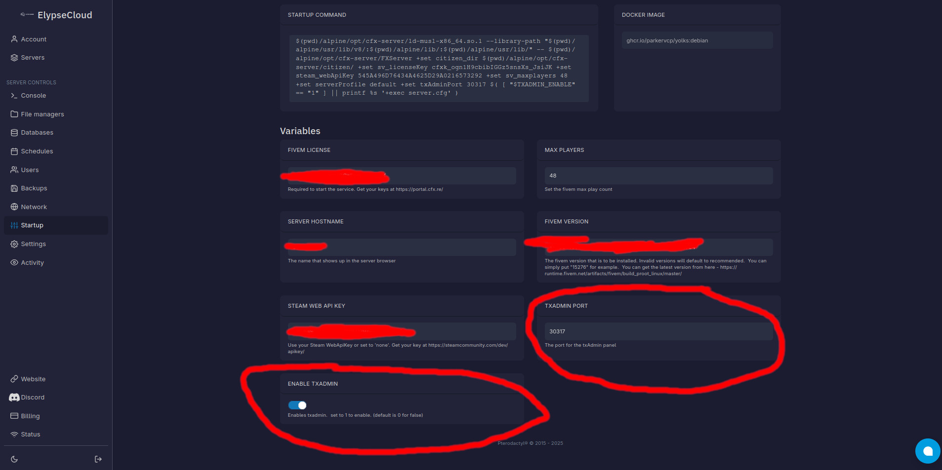 Cases port et enable